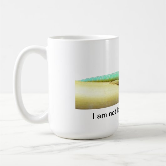 Faule grüne Gecko-Tasse Kaffeetasse (Links)