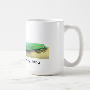Faule grüne Gecko-Tasse Kaffeetasse