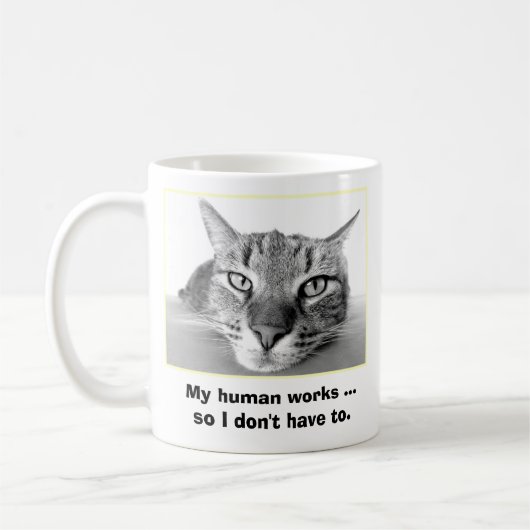 Faule Katze Kaffeetasse (Links)
