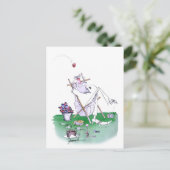 faule Knochen, Cricket, tony fernandes Postkarte (Stehend Vorderseite)