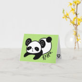 faule Pandafreier raum notecards Karte (Gelbe Blume)