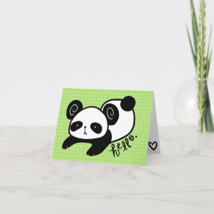 faule Pandafreier raum notecards Karte