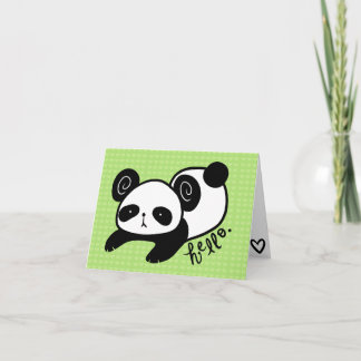 faule Pandafreier raum notecards Karte