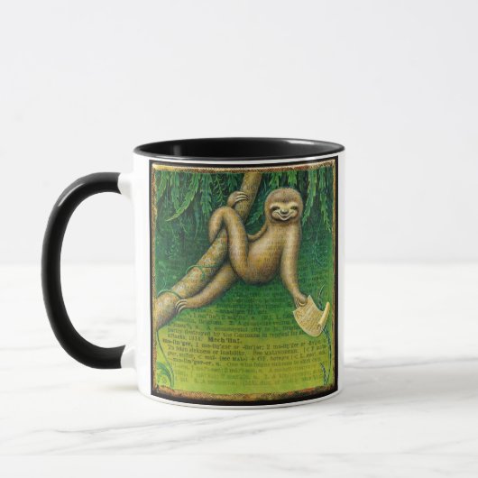 Faule Sloth-Tasse: Simulieren Sie Tasse (Links)