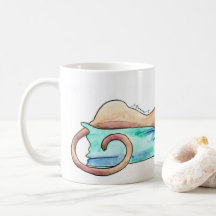 Faule Sonntags-Windhund-Illustrations-Tasse