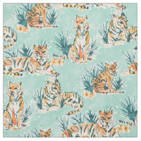 FAULE TIGER Aquarell-Katzen