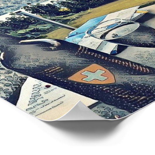 Faulensee Schweiz Bern Poster (Ecke)