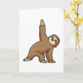 Faulenzen bei Yoga Stretching Übungen Legs Karte (Gelbe Blume)