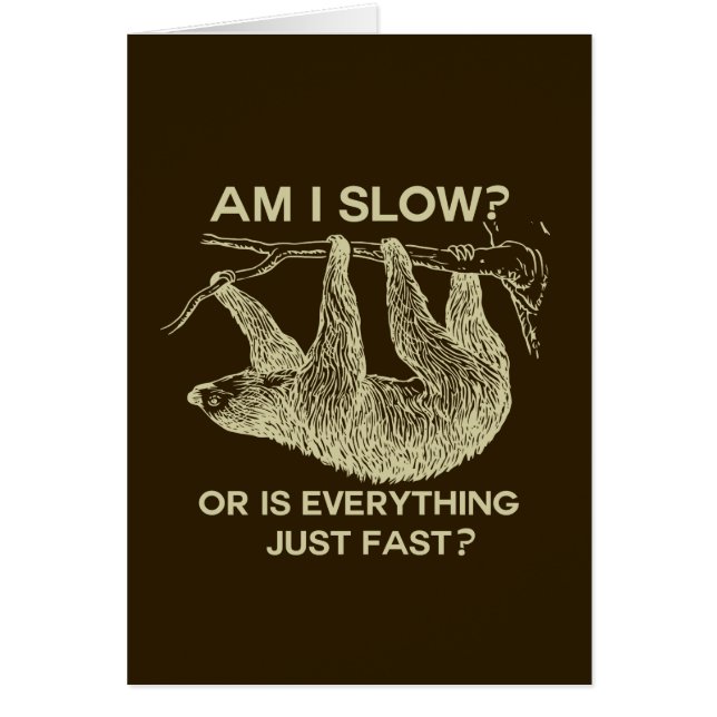 Faulenzen bin ich langsam? (Vorne)