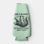 Faulenzen bin ich langsam? flaschenkühler (Vorderseite)