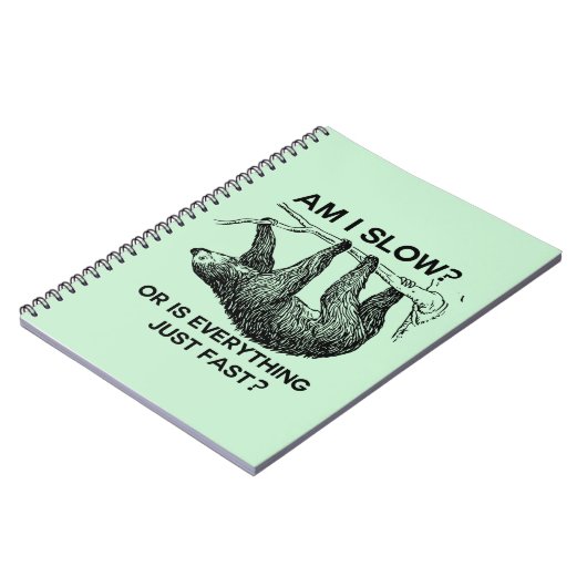 Faulenzen bin ich langsam? notizblock (Linke Seite)