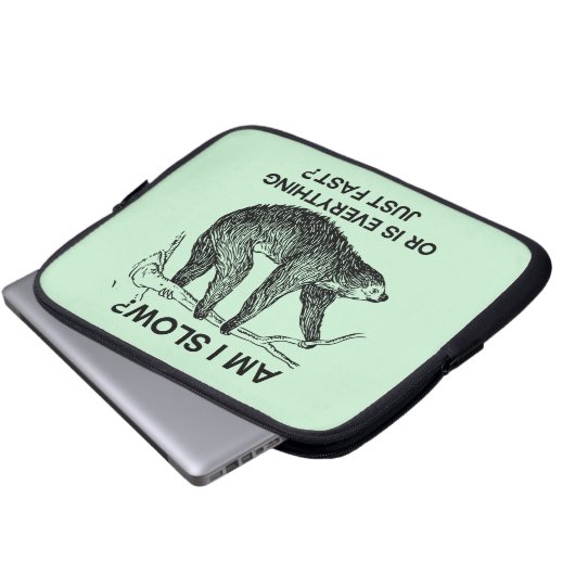 Faulenzen? Laptopschutzhülle (Vorne Knopf)