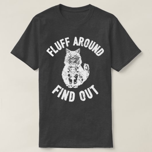 Faulenzen und lustige Katze entdecken T-Shirt (Design vorne)