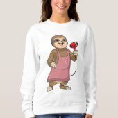 Faulenzer als Haartrockner Sweatshirt (Vorderseite)