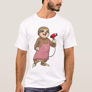 Faulenzer als Haartrockner T-Shirt