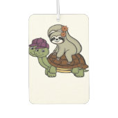 Faulenzer auf einer Schildkröte Klassischer T - Sh Autolufterfrischer (Vorderseite)