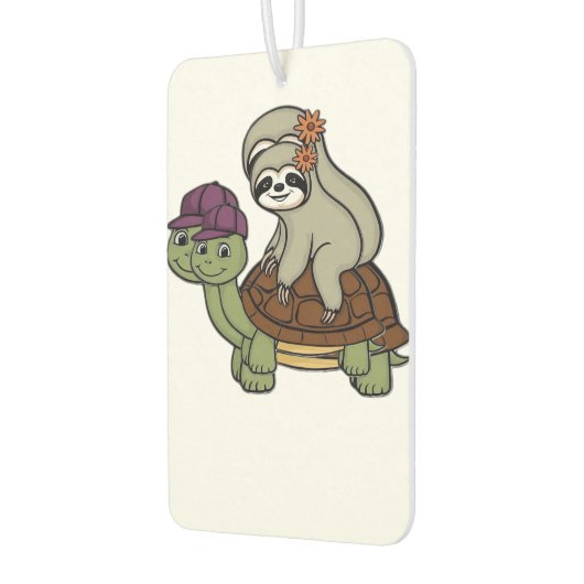 Faulenzer auf einer Schildkröte Klassischer T - Sh Autolufterfrischer (Links)