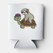 Faulenzer auf einer Schildkröte Klassischer T - Sh Dosenkühler (Vorderseite)