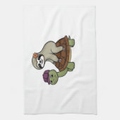 Faulenzer auf einer Schildkröte Klassischer T - Sh Geschirrtuch (Vertikal)