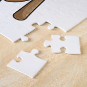 Faulenzer bei Baseball mit Baseballschläger Puzzle (Seite)