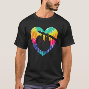 Faulenzer Herzstück mit Gefärbte Krawatte für Faul T-Shirt