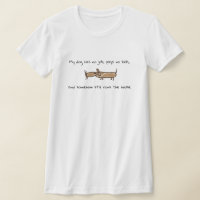 Faulenzer-Hund-Shirt