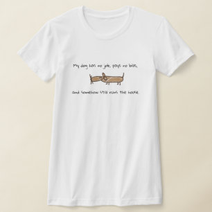 Faulenzer-Hund-Shirt T-Shirt