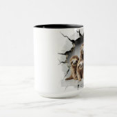 Faulenzer in einer knackigen Wand Tasse (Zentrum)