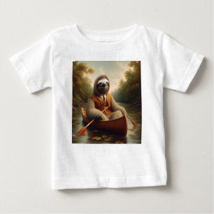 Faulenzer in Kanufahrt Baby T-shirt