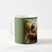 Faulenzer in Kanufahrt Kaffeetasse (Vorderseite Links)
