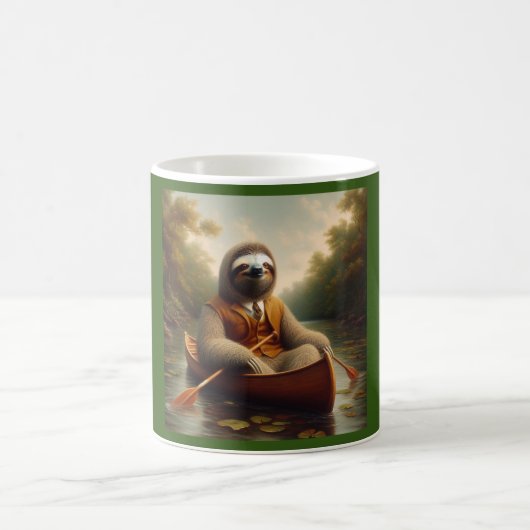 Faulenzer in Kanufahrt Kaffeetasse (Mittel)