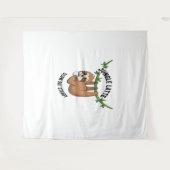 Faulenzer-Kaffee Wandteppich (Vorderseite (Horizontal))