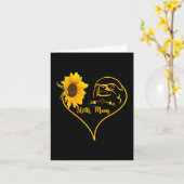 Faulenzer Mama mit Sonnenblumen Karte (Gelbe Blume)