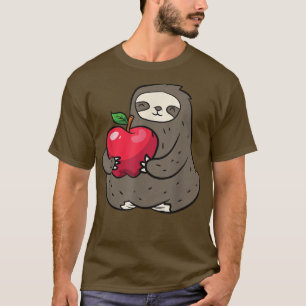 Faulenzer mit Apfelfrucht, Niedliche Äpfel und Fau T-Shirt