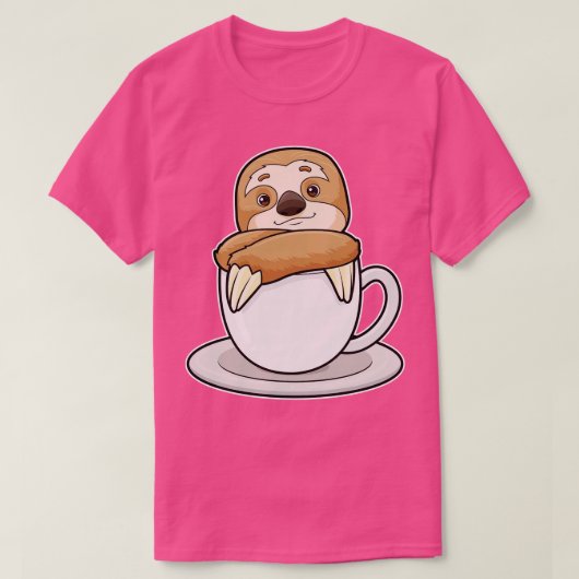 Faulenzer mit Kaffee 2 T-Shirt (Design vorne)