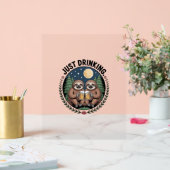 Faulenzerwanderung mit Drinkteam Acrylschild (Hochzeit)