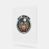 Faulenzerwanderung mit Drinkteam Acrylschild (Winkel)