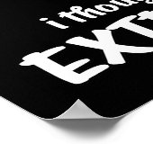 Faulenzübungen, dachte ich, du sagtest Extra Fries Poster (Ecke)