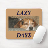 Fauler Beagle Mousepad (Mit Mouse)