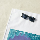 Fauler Dachshund auf einem Floß Strandtuch (Beispiel)