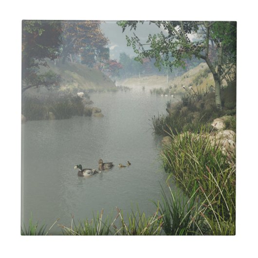 Fauler Fluss Fliese (Vorderseite)