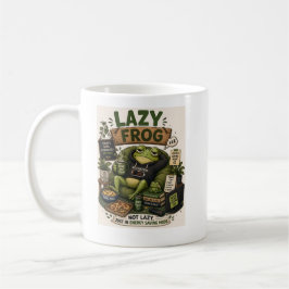Fauler Frosch Energiesparmodus Kuscheliger Frosch Kaffeetasse