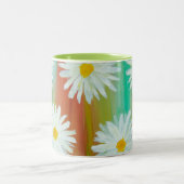 Fauler Gänseblümchen-Tag Zweifarbige Tasse (Mittel)