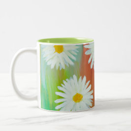 Fauler Gänseblümchen-Tag Zweifarbige Tasse