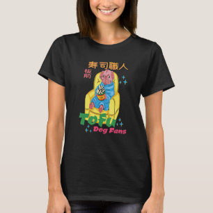 fauler Hund, der Tofu isst Tofu Wortspiel für Tofu T-Shirt