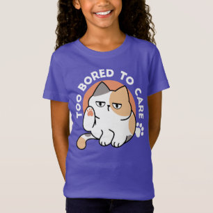 Fauler Katzen-Attitüde – Zu Langweilig, um sich zu T-Shirt