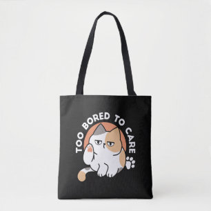 Fauler Katzen-Attitüde – Zu Langweilig, um sich zu Tasche