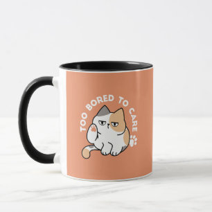 Fauler Katzen-Attitüde – Zu Langweilig, um sich zu Tasse