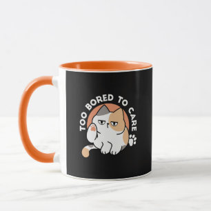 Fauler Katzen-Attitüde – Zu Langweilig, um sich zu Tasse