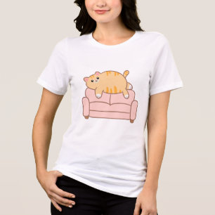 Fauler Katzenclub Tri-Blend Shirt